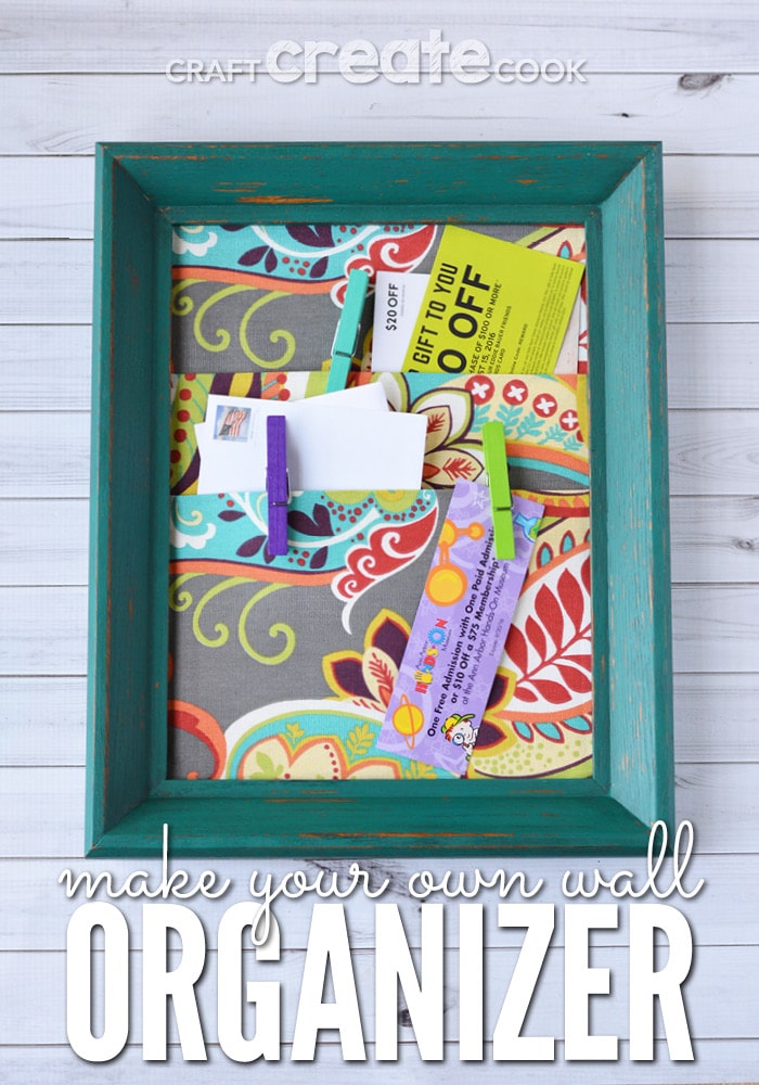 Our easy tutorial on how to make a homemade wall organizer is sure to bring order to your home!