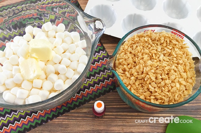 Now that school is back in session, so are pumpkins, spice, and everything nice. These Rice Krispie Treat Pumpkins will be a favorite with the kids.