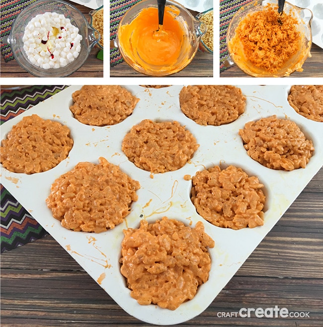 Now that school is back in session, so are pumpkins, spice, and everything nice. These Rice Krispie Treat Pumpkins will be a favorite with the kids.