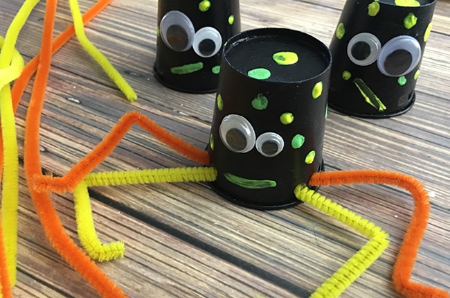 These silly spiders will be great for the kids to make!