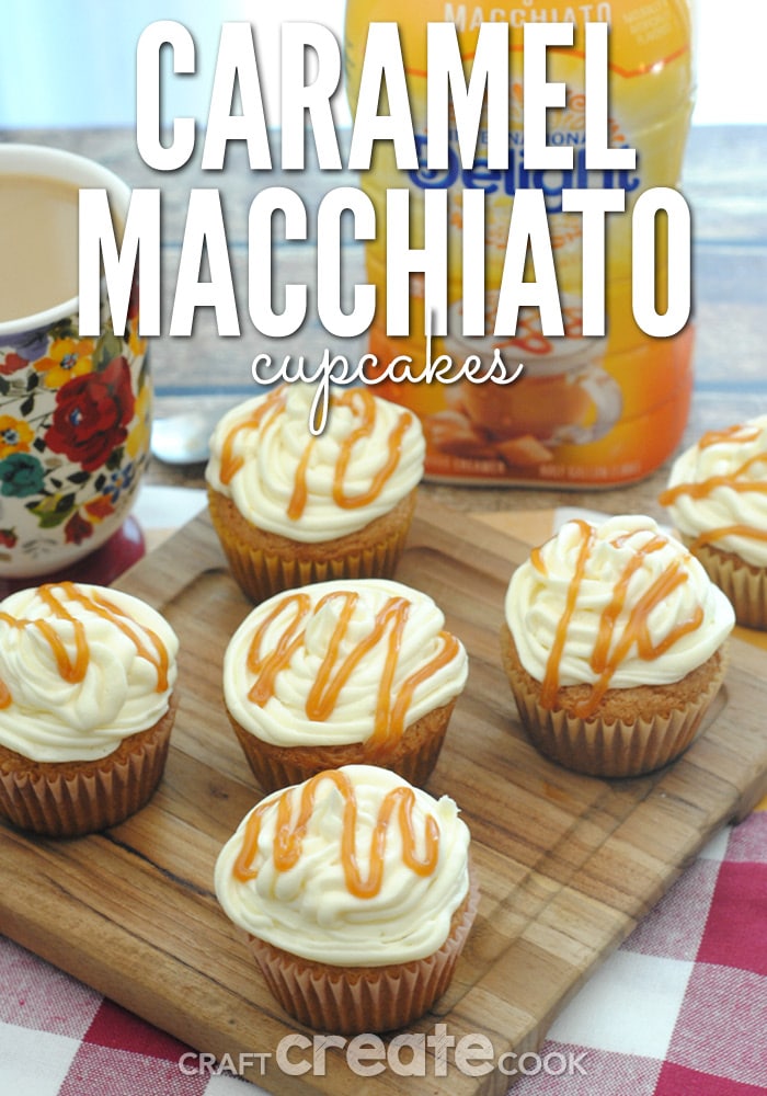 These Caramel Macchiato Cupcakes are delicious and perfect with a cup of coffee!