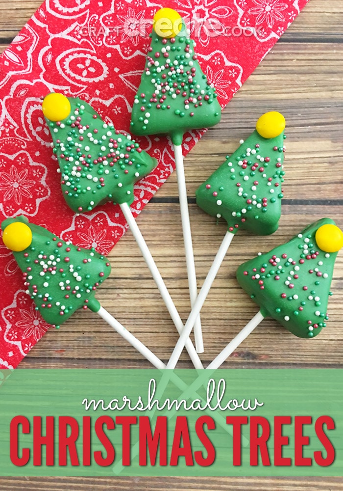 If you're like me and always looking for a fun and creative treat for the holidays, these Christmas Tree Marshmallow Pops are all that and more!