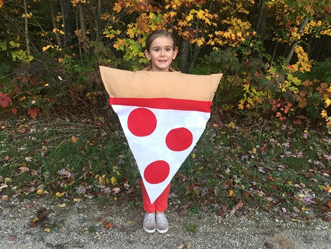 Easy No Sew Kids Pizza Costume - Craft Create Cook