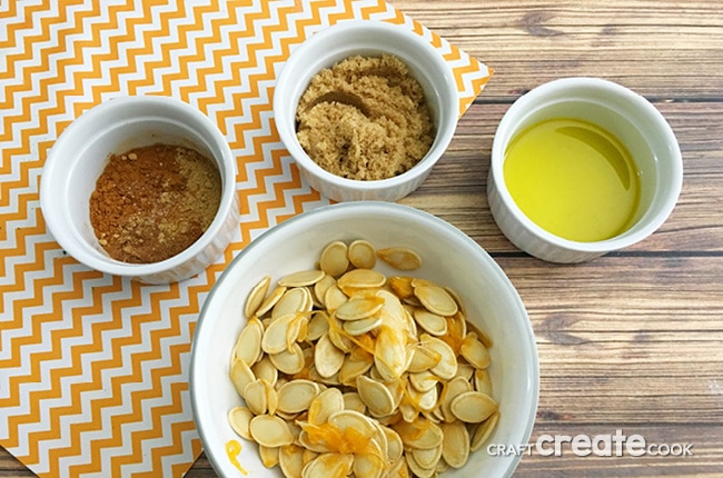 Save those pumpkin seeds from your carved pumpkins and make some delicious baked pumpkin pie pumpkin seeds.