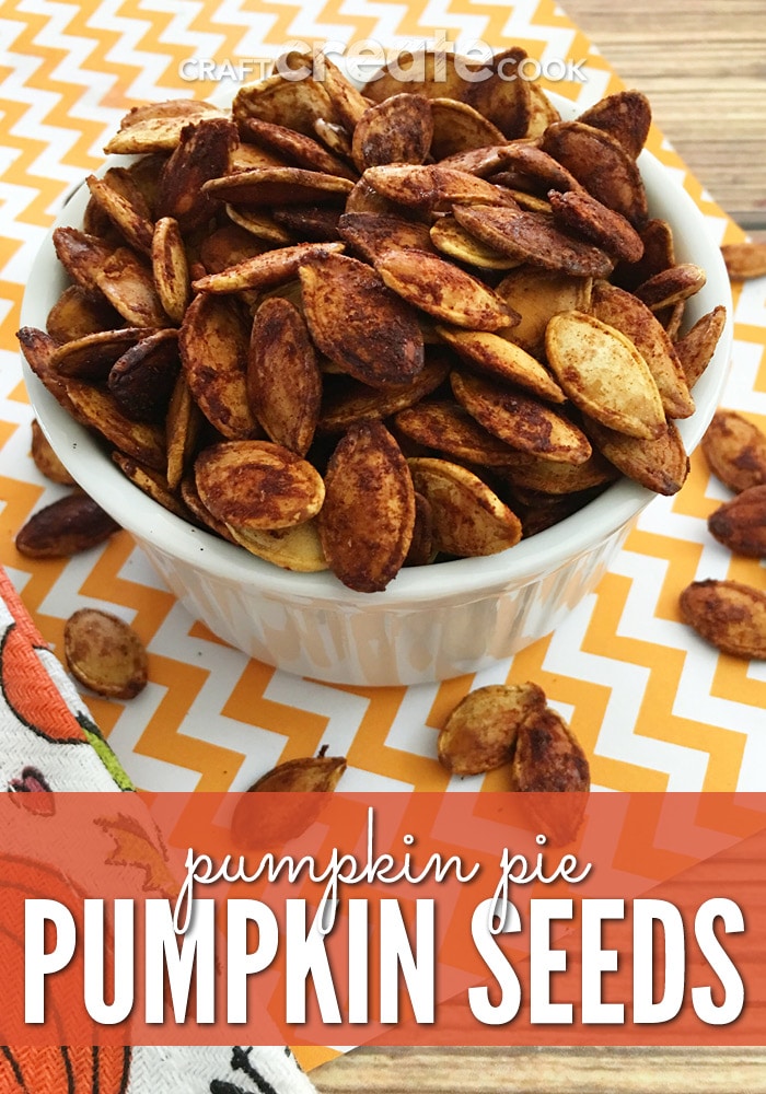 Save those pumpkin seeds from your carved pumpkins and make some delicious baked pumpkin pie pumpkin seeds.