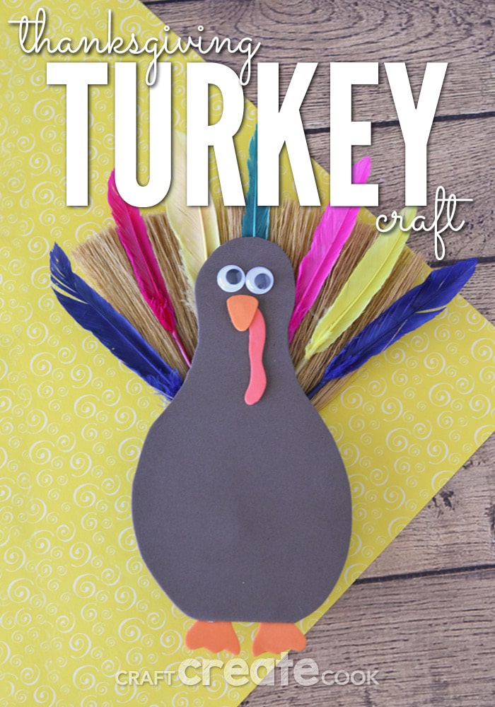 This Thanksgiving turkey craft is easy to make and looks great in your home.