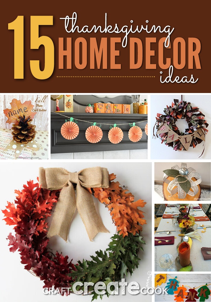 These DIY Thanksgiving home decor ideas will have your home ready for fall and Thanksgiving in no time!
