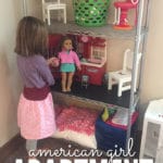 Your kids and American Girl dolls will love this easy DIY American Girl doll Apartment!