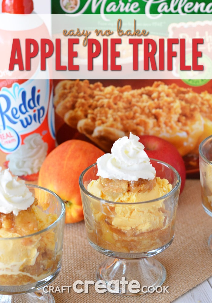 Whether it's pumpkin or apple pie, use the left overs from your holiday meals to make this easy trifle recipe!
