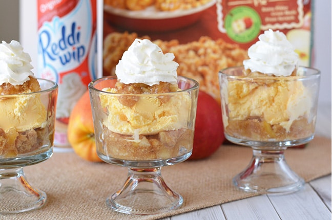 Whether it's pumpkin or apple pie, use the left overs from your holiday meals to make this easy trifle recipe!