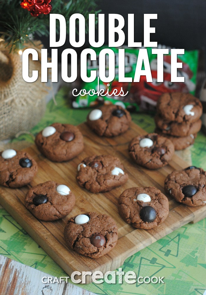 If you love chocolate, you will love these double chocolate cookies!