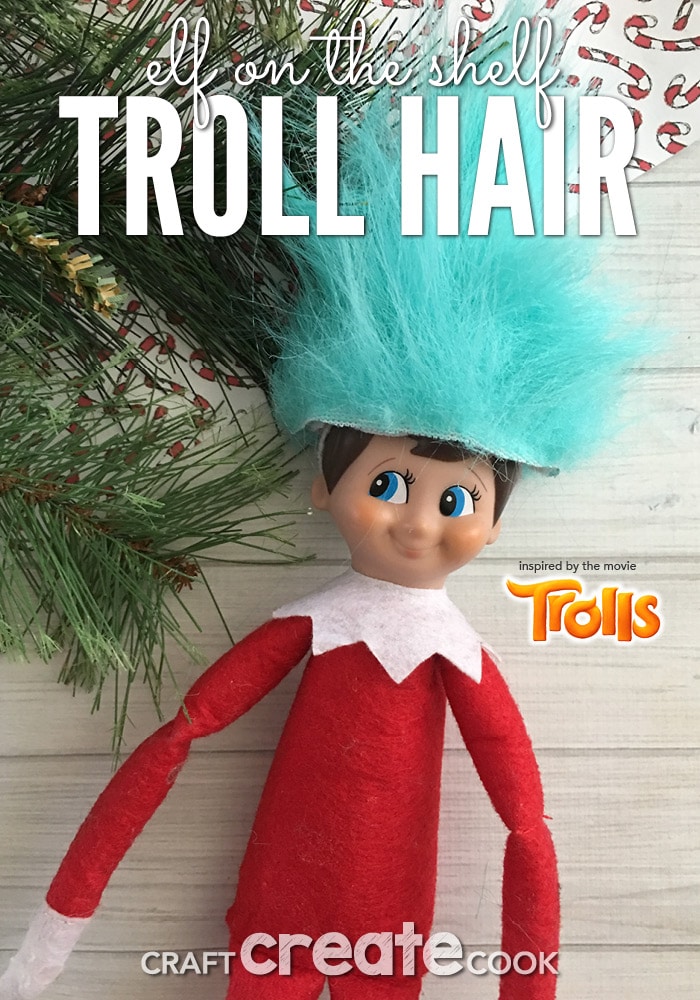 It's about that time for Elf on the shelf to make his first appearance of the year and this DIY Elf On The Shelf Troll Wig will be a perfect way to welcome him back.