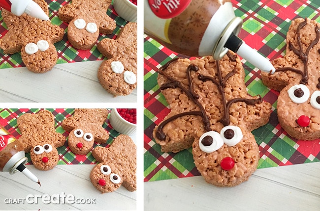 If you love Christmas and you love Rice Krispie treats, you will enjoy these Reindeer Rice Krispie Treats.