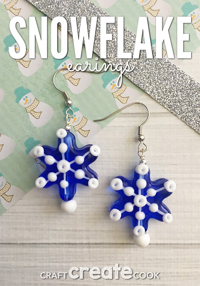 Snowflake earrings tutorial/Easy beaded earrings tutorial/How to Make  Snowflake Earrings 