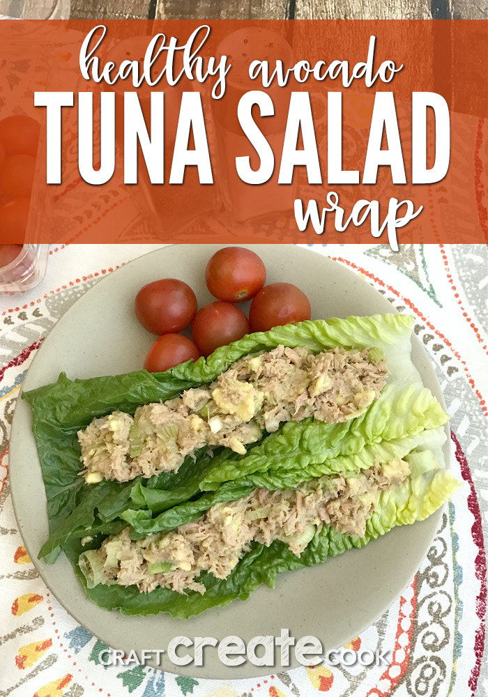 This Healthy Avocado Tuna Salad Wrap is the perfect light lunch!