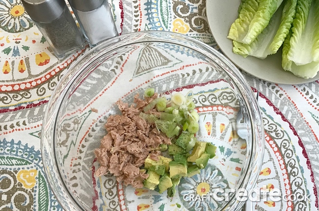 Healthy Avocado Tuna Salad Wrap