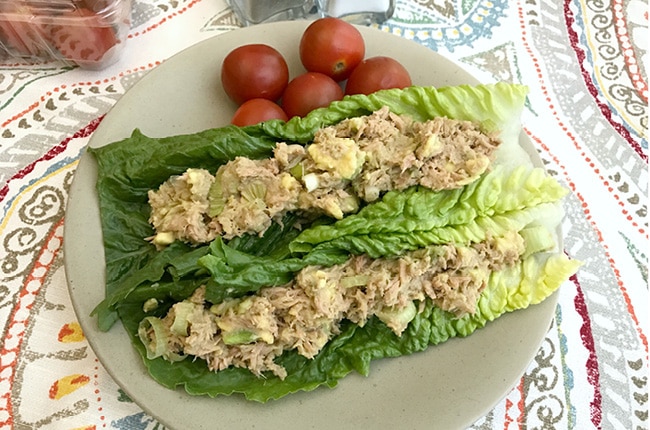 This Healthy Avocado Tuna Salad Wrap is the perfect light lunch!