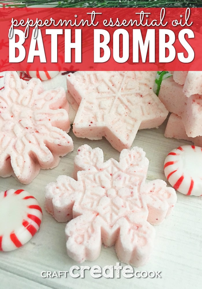 Create your own home spa by adding Peppermint Bath Bombs and enjoying a relaxing evening in, reading a book, or listening to a little music.