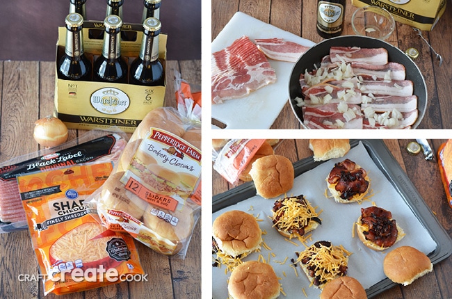 You won't be disappointed with these Gourmet Beer Bacon Grilled Cheese Sandwiches, perfect for that game day celebration!