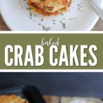 Baked crab cakes are easy to make, healthy and delicious!