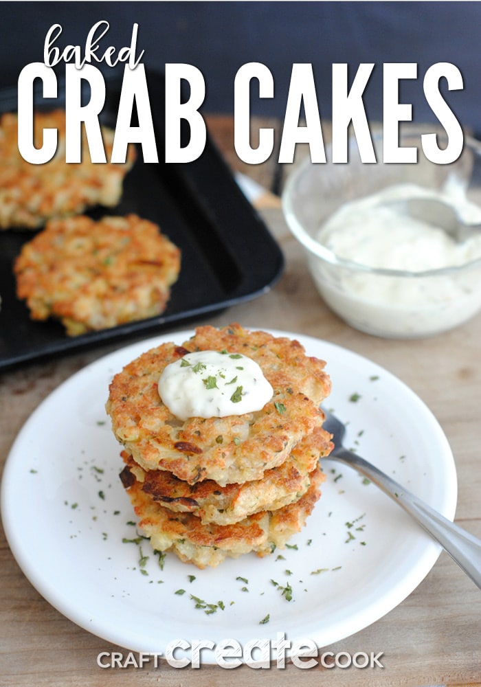 Baked crab cakes are easy to make, healthy and delicious!