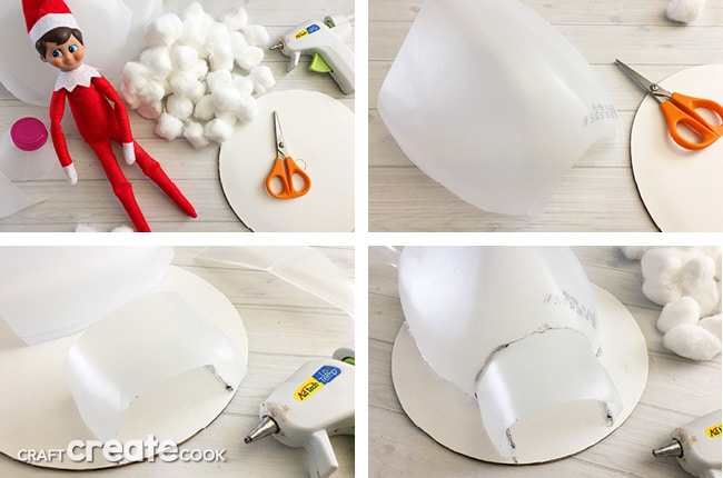 The kids will love this surprise igloo made by your handyman elf on the shelf.