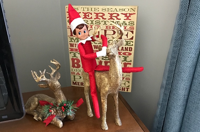 Looking for Elf on the Shelf ideas? These ideas are fun, easy and don't take a whole lot of time!
