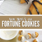 Need a fun and festive last minute treat for New Year's Eve? These New Year's Eve fortune cookies are easy to make and fun to eat!