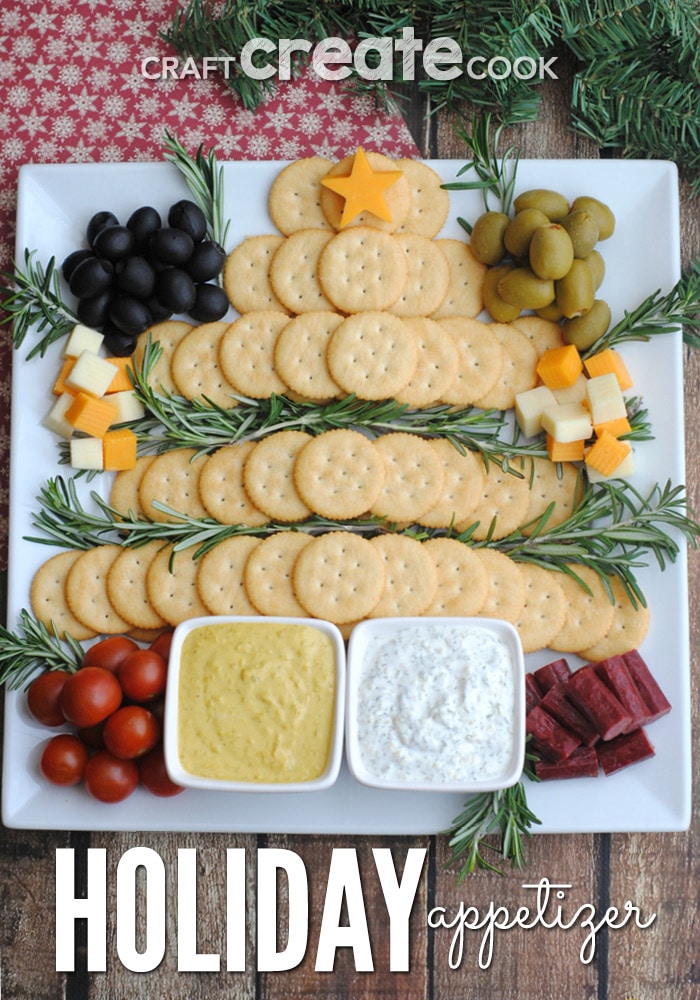 If you are entertaining or bringing a dish to pass this holiday season, this RITZ Crackers Christmas tree is the perfect holiday appetizer to share!