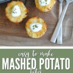 Mashed Potato Bites are a tasty way to use up leftover mashed potatoes!