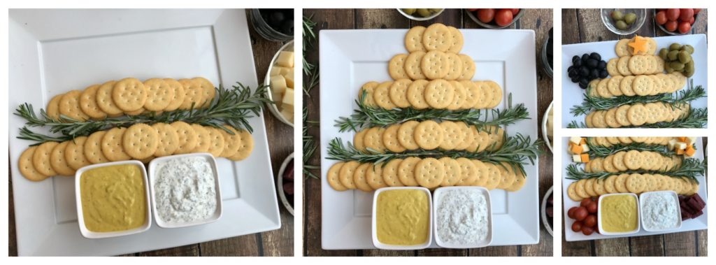 If you are entertaining or bringing a dish to pass this holiday season, this RITZ Crackers Christmas tree is the perfect holiday appetizer to share!