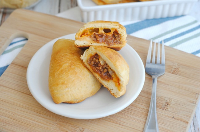 Sloppy Joe pockets are an easy go to meal and perfect for using up leftovers!