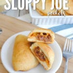 Sloppy Joe pockets are an easy go to meal and perfect for using up leftovers!