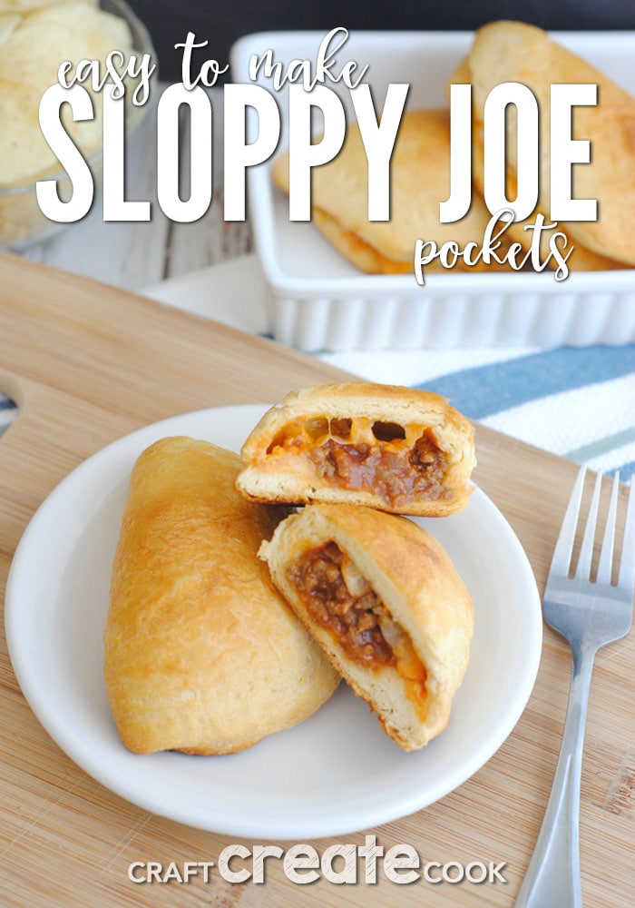 Sloppy Joe pockets are an easy go to meal and perfect for using up leftovers!