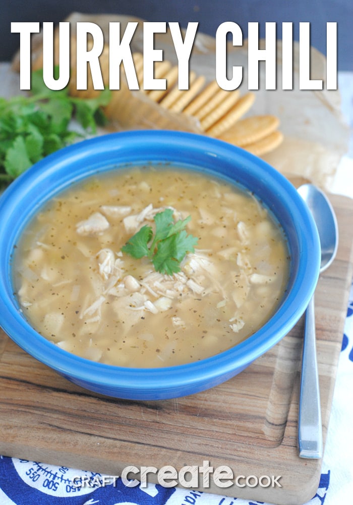 Turkey chili is great for using up leftover turkey!