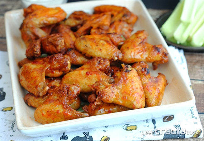 These homemade chicken wings are easy to make and taste just as good as the restaurant version!
