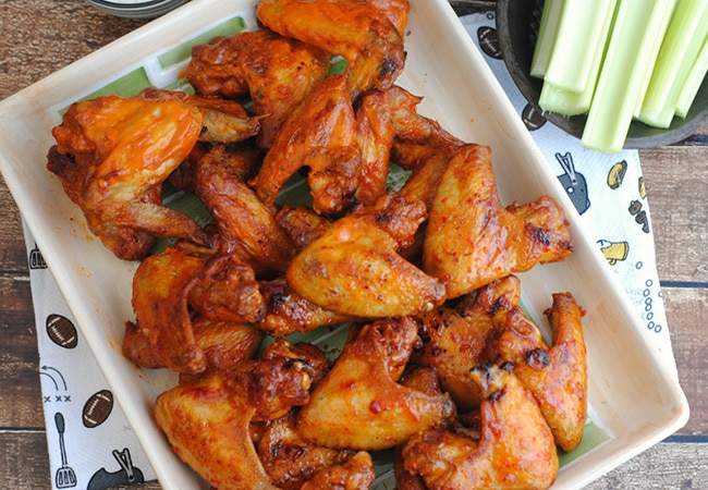 These homemade chicken wings are keto friendly, easy to make and taste just as good as the restaurant version!