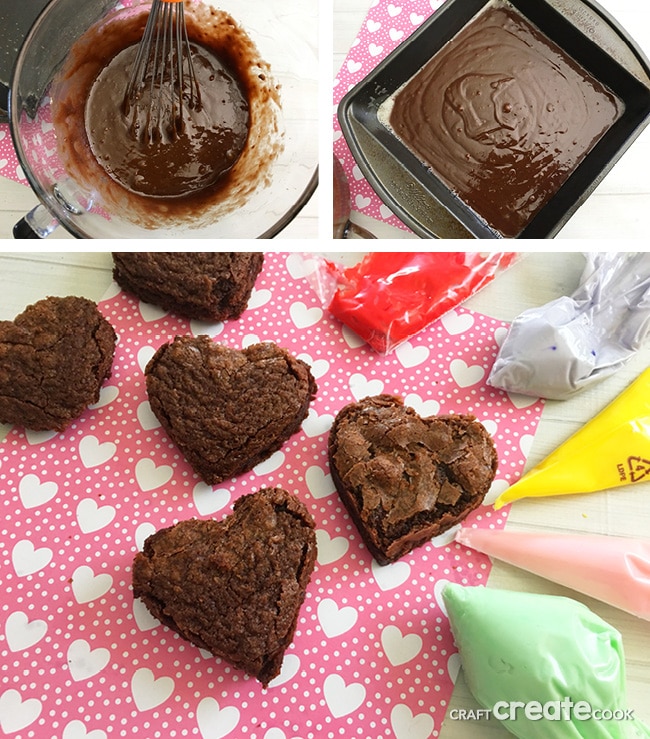 I love making desserts and crafts for Valentine's Day, these Conversation Heart Brownies were especially fun.
