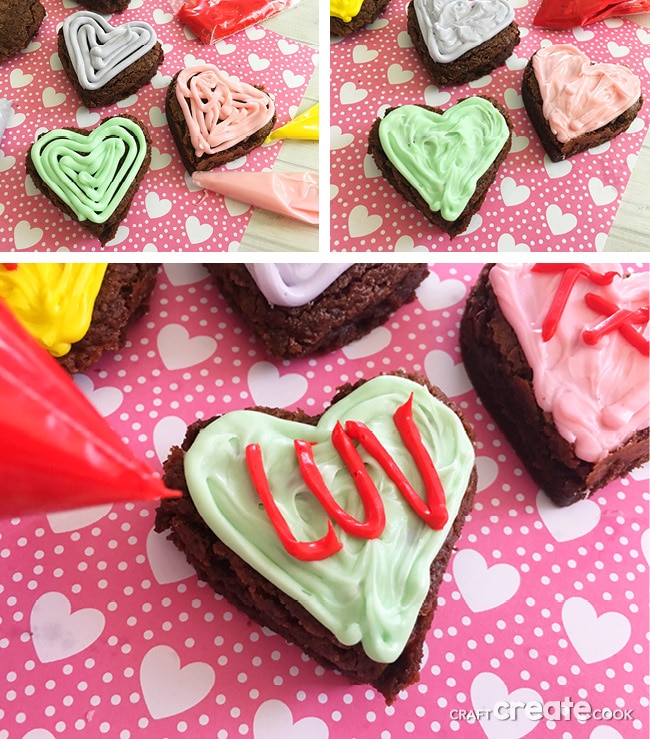 I love making desserts and crafts for Valentine's Day, these Conversation Heart Brownies were especially fun.