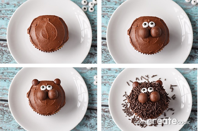 No matter what the prediction, these Groundhog Day Cupcakes will bring a smile to your family!