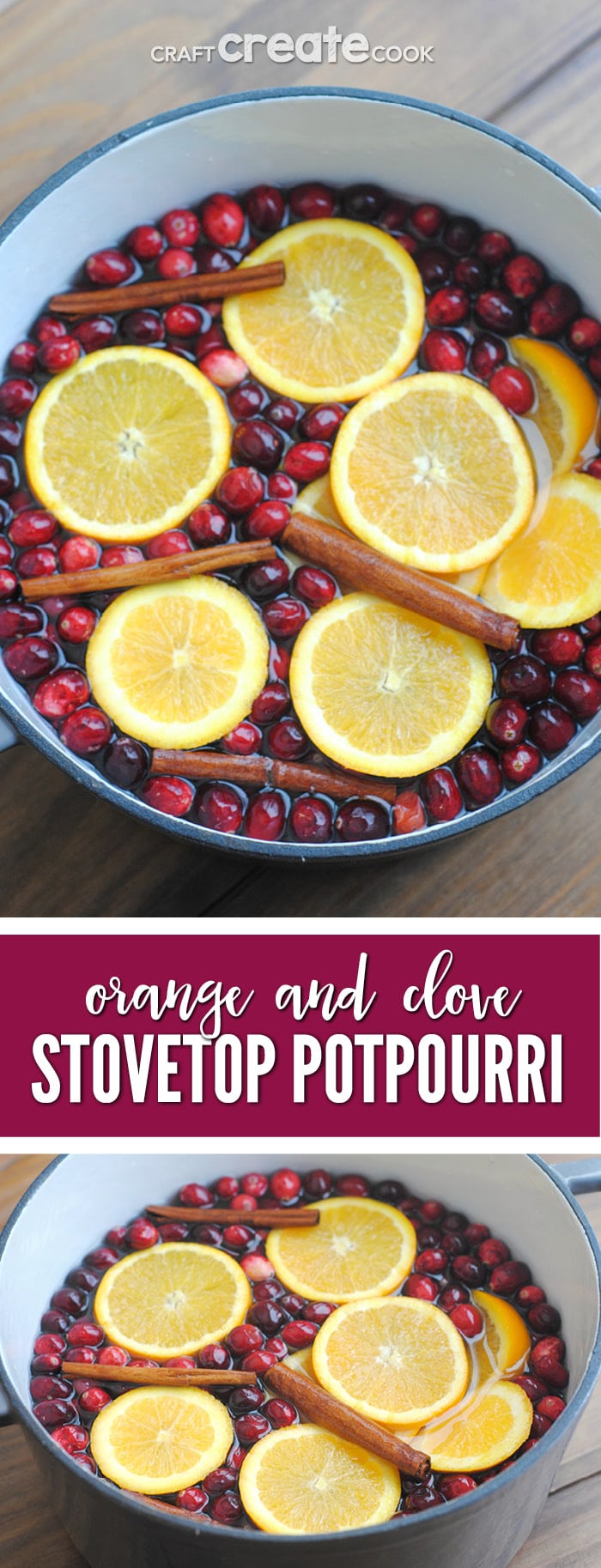 Make your home smell heavenly this holiday season with our homemade cranberry, orange & clove stovetop potpourri!