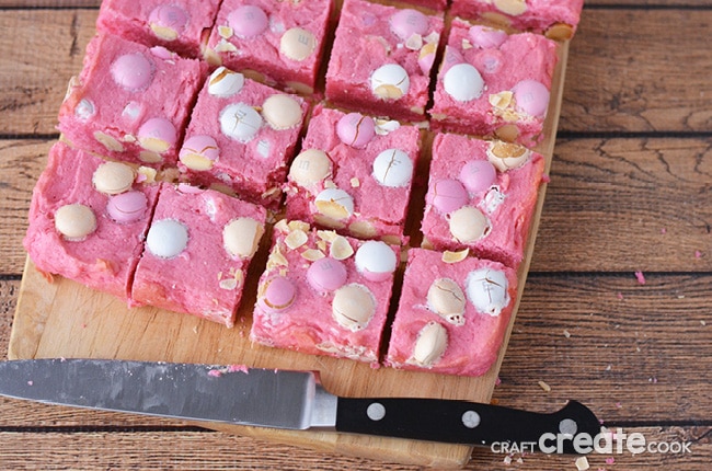 These Valentine Cream Cheese Cookie Bars are so good you might not want to share them! 