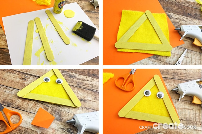 This Easter Chick Popsicle Stick Craft will be the perfect craft to make with your kids this Easter.