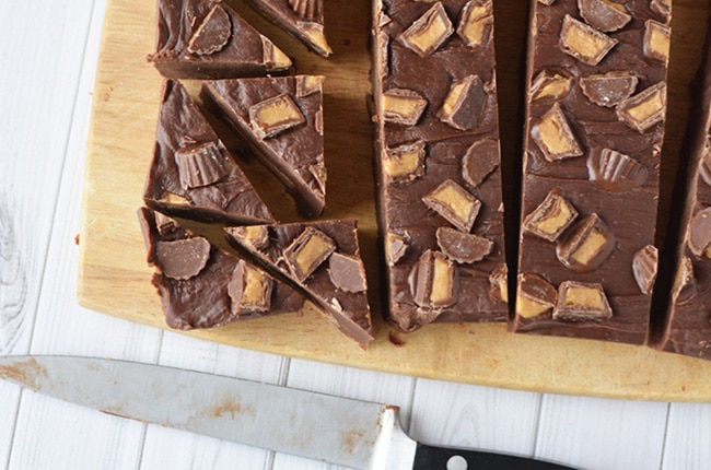 You'll be surprised how easy it is to make this decadent Reese's Chocolate Peanut Butter Fudge.