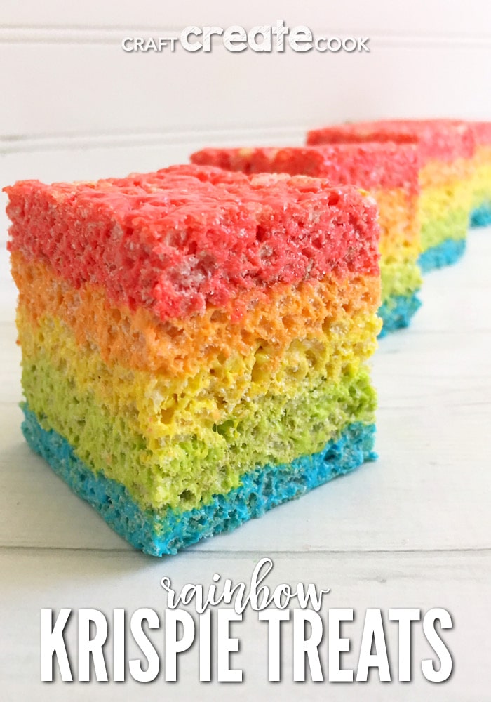 You'll want to try our Rainbow Rice Krispie Treats for an ultra satisfying dessert.