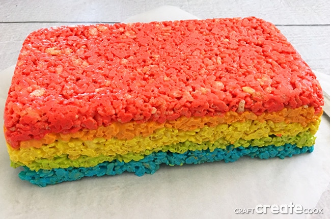 You'll want to try our Rainbow Rice Krispie Treats for an ultra satisfying dessert.