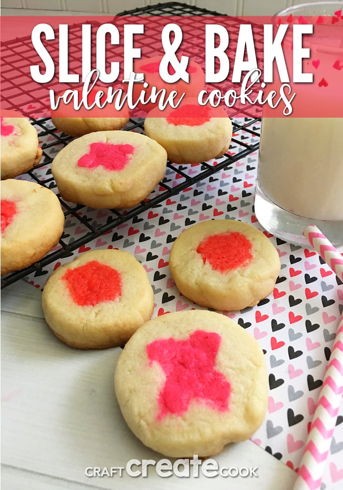 If you need a cute and festive treat for your Valentine's party, these Slice and Bake Valentine Cookies will be perfect.