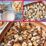 Chocolate Caramel Bread Pudding Collage