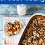 Chocolate Caramel Bread Pudding Collage