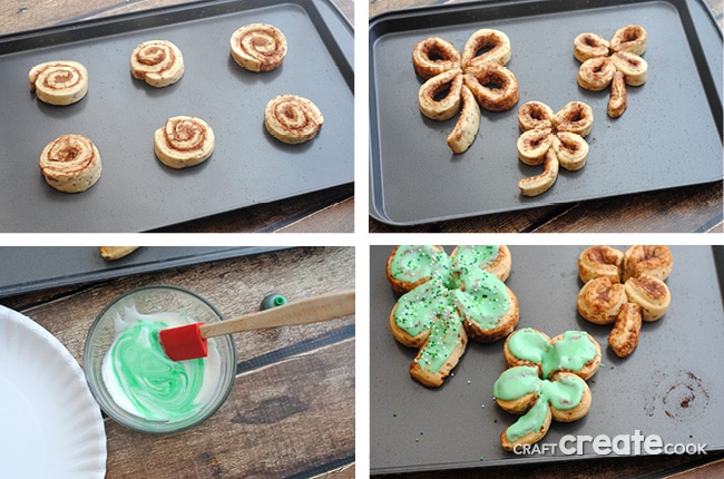 St. Patrick's Day Cinnamon Rolls are sure to be the luckiest breakfast! 